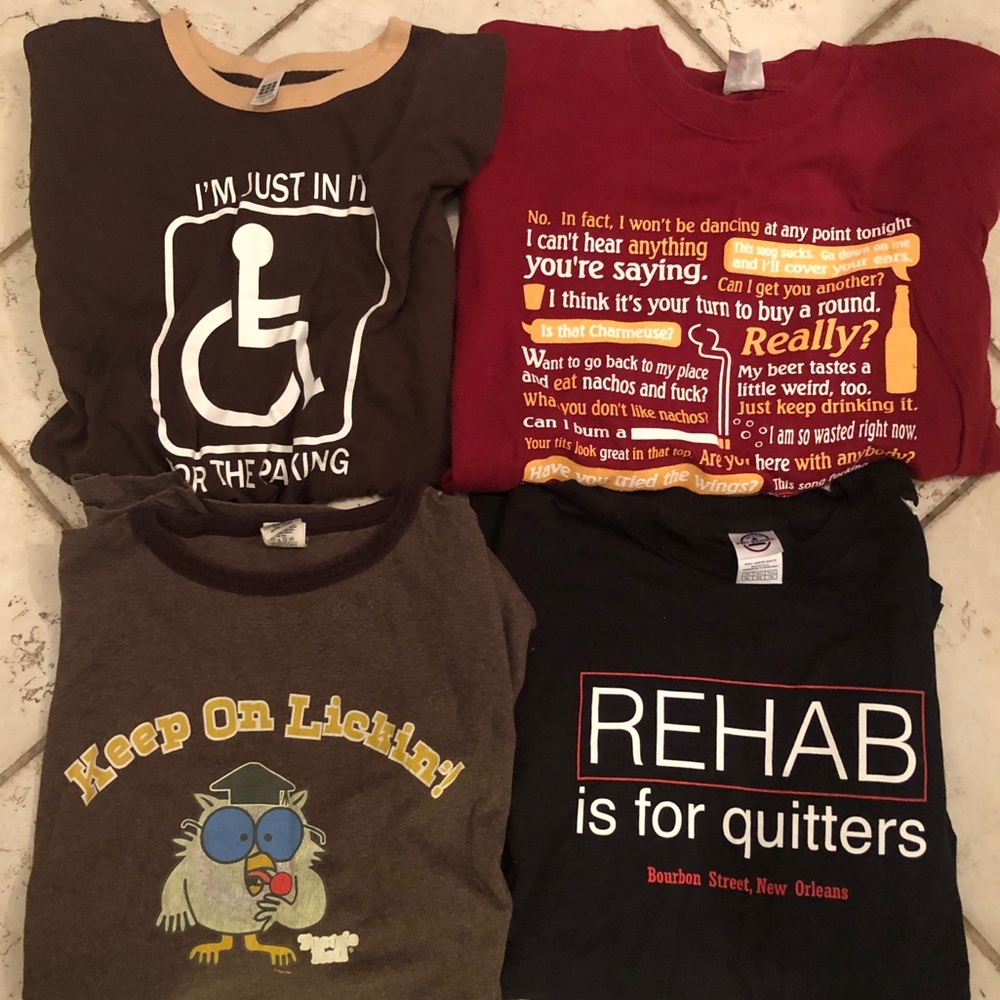 Bundle of 4 funny t-shirts